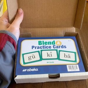 NEW IN BOX ABEKA K4 Blend Practice Cards